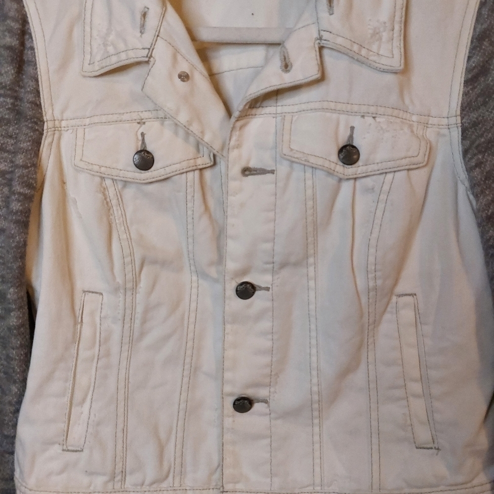 FREE PEOPLE LADIES LONG SLEEVE DENIM JACKET- SP - Picture 3 of 5